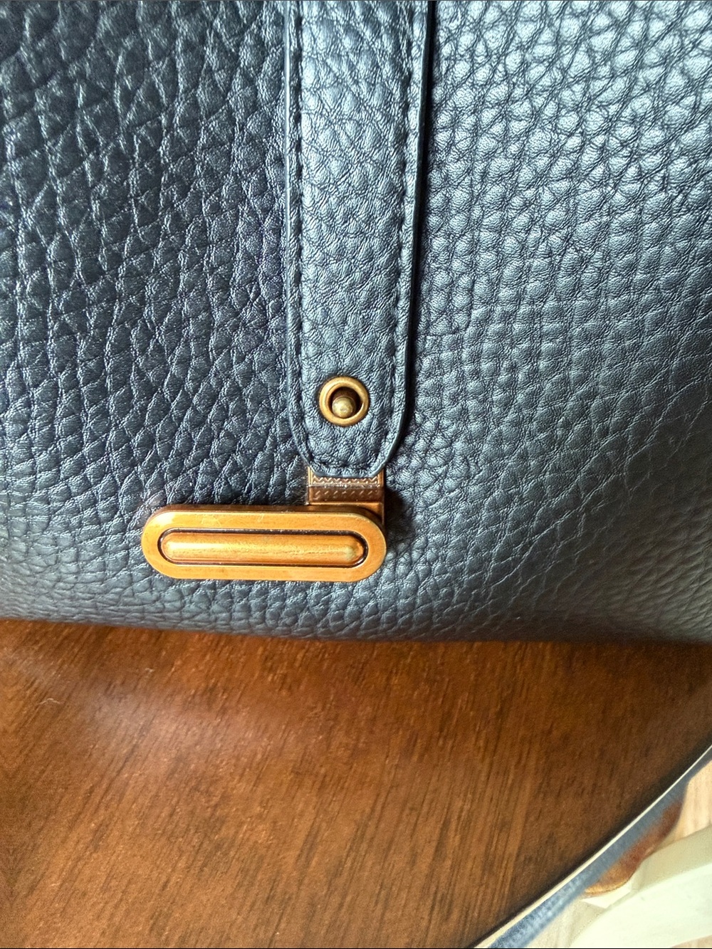 Small black soft leather purse - Picture 3 of 8